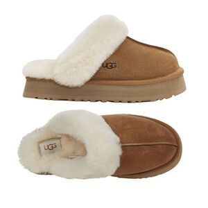 UGG Disquette Chestnut Platform Clog Slipper for Women 1122550